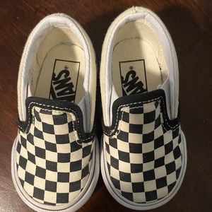 Checkered Toddler Vans Size 4